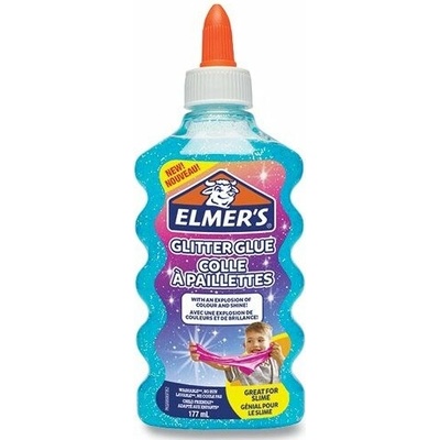 Lepidlo ELMER Glitter Glue 177 ml, modré (3026980772529)