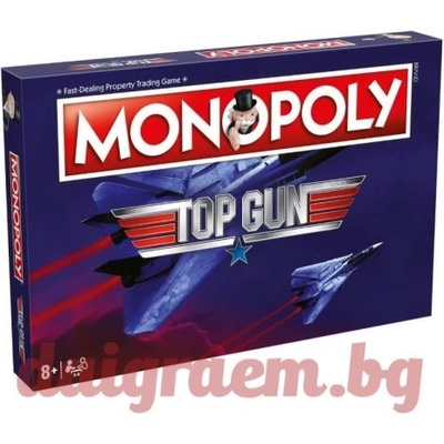 Winning Moves Настолна игра Монополи Топ Гън, Monopoly Top Gun (WM00548)