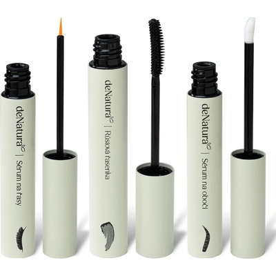deNatura Sérum na řasy 3 ml + Objemová řasenka černá 6 ml – Zboží Dáma