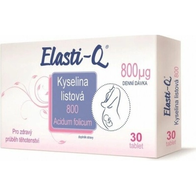 Simply You Pharmaceuticals Elasti-Q Kyselina listová 800 μg 30 tabliet