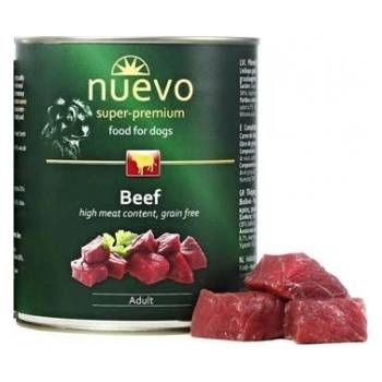 nuevo Adult Beef- Консервирана храна с говеждо месо за израснали кучета, 800 гр