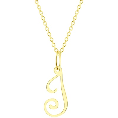 Gemmax Zlatý řetízek s písmenem „I“ GUSYN-42661-36261