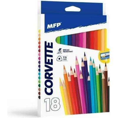 MFP triangular s ořezávátkem pastelky 18 ks 8595138591848