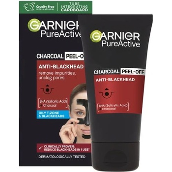 Garnier Pure Active Charcoal Anti-Blackhead Peel-Off пилинг маска за проблемна кожа 50 ml унисекс