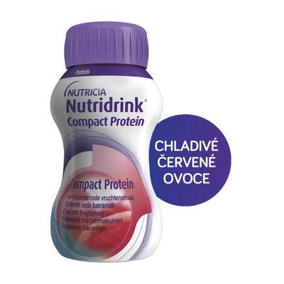 Nutridrink Compact Protein s příchutí Chl. Červeného ovoce 4 x 220 ml