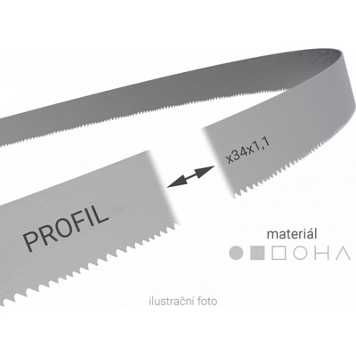 Wikus Pilový pás svařovaný na míru PROFIL 34x1,1mm 2-3