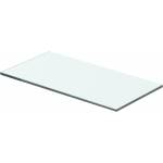 vidaXL Плоча за рафт, прозрачно стъкло, 40 x 15 см (243813)