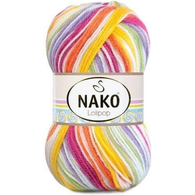 Pletací příze Nako Lolipop 80432 - oranžovožlutá