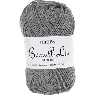Příze DROPS Bomull-Lin 20 - šedá