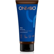 OnlyBio Men osvěžující mycí gel s konopím a levany 200 ml