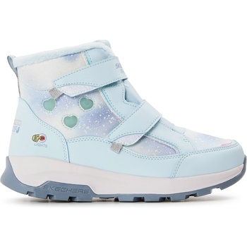 Skechers Детски обувки Skechers Unisex Kids' Double Strap Lighted Mid Walking Shoes - Light Blue