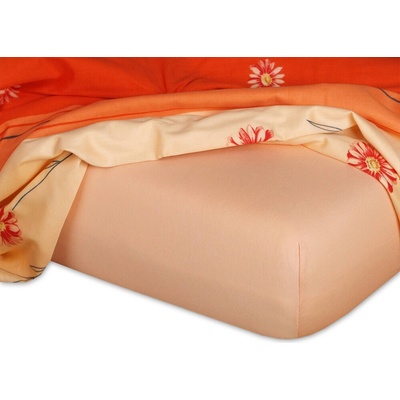 Dadka Jersey prostěradlo meruňka 90x220x20