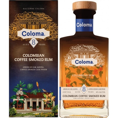 Coloma 8y Colombian Coffee Smoked Rum 42% 0,7 l (kartón)