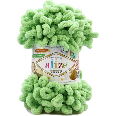 Alize příze Puffy 103 hráškově zelená