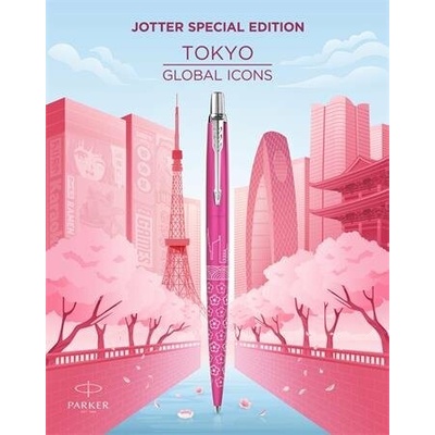 Parker 1502/1298195 Jotter SE Tokyo Pink CT guľôčkové pero