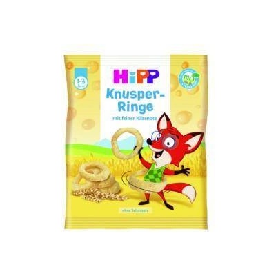 HiPP БИО хрупкави кръгчета Hipp, твърдо сирене, 25г, 4062300344181