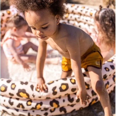 Swim Essentials: Надуваем басейн Ø150 см. с три въздушни камери за деца от 3 години - "Beige Leopard (SWE-2020SE168)