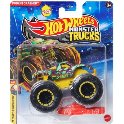 PODIUM CRASHER 68 Freestyle Wreckers Monster Trucks Autá Hot Wheels 1:64