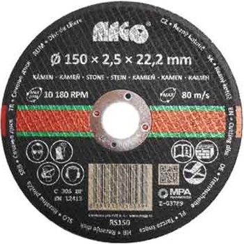 Magg Řezný kotouč na kámen 150 x 2,5 x 22,2 mm RS150