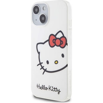 AppleMix HELLO KITTY Apple iPhone 15 - hlava Hello Kitty - plastový / gumový - bílé