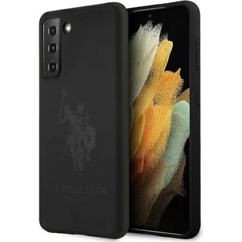 U. S. Polo Assn Калъф за телефон US Polo USHCS21MSLHRTBK Silicone On Tone за Samsung Galaxy S21 Plus, черен (KXG0016966)