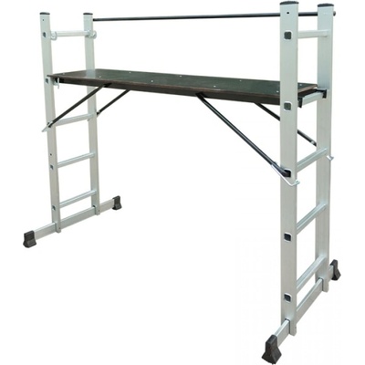 BORMANN Алуминиево скеле Bormann BHL9090, 3в1, 2х5 стъпала със стабилизaтор, 150 кг (051435) (051435)