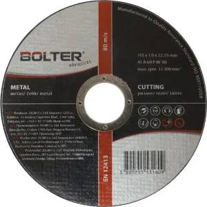 BOLTER Диск за рязане на метал Bolter 125мм х 1, 6 (XG53164)