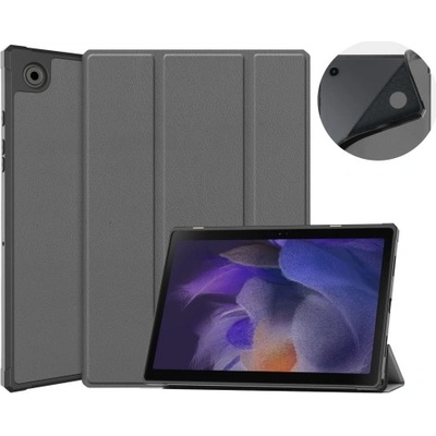 Vsechnonamobil LEATHER Zaklápěcí obal Galaxy Tab A8 SM-X205 SM-X200 37544 šedý