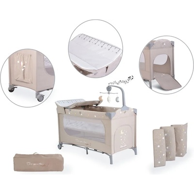 Cangaroo Детска кошара Once upon a time 3 бежов