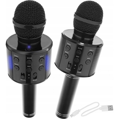Bezdrôtový karaoke mikrofón Růžový