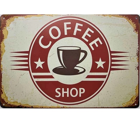 Ceduľa Coffee Shop
