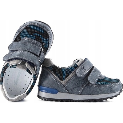 Kornecki 6082 chlapčenské moro tenisky tmavomodré