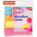 Handry a utierky na umývanie Söke Microfibre Cloths viacúčelová utierka z mikrovlákna 30 x 30 cm 4 ks