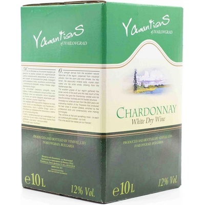 Yamantiev's Bag in Box Chardonnay biela 2023 12% 10 l (kartón)