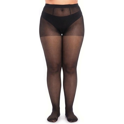 Glamory Supersize 40 DEN extra nadměrné poloprůhledné black