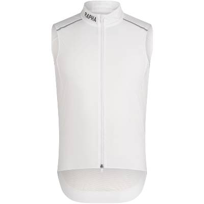 Pánska cyklistická vesta Rapha Men's Pro Team Gilet - white/black M