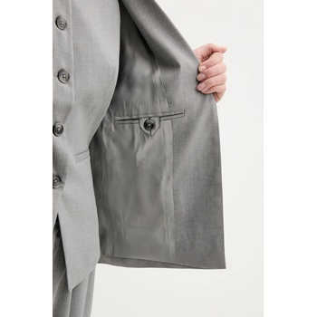 Samsoe Samsoe Сако Samsoe Samsoe SARILA в сиво с едно копче с изчистен дизайн F25200047 (F25200047)