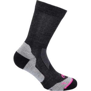 CMP Дамски туристически чорапи CMP Women's Trekking Wool Sock Walking socks - Nero Melange - размер 36-38 (EU) (201-7940-0211)