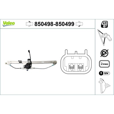 Zvedací zařízení oken VALEO 850499