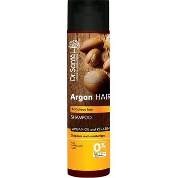 Dr. Santé Argan hydratačný šampón pre poškodené vlasy Argan Oil and Keratin Cleanses and Moisturizes 250 ml