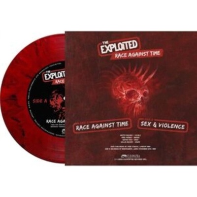 Exploited - Race Against Time Red Marble LP