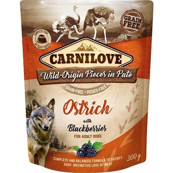 Carnilove Paté Ostrich with Blackberries 300 g