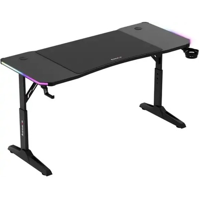 Huzaro Регулируемо геймърско бюро Huzaro Hero 3.6 RGB, 140 x 60 см, Черно (HERO 3.6 RGB BLACK)