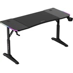 Huzaro Регулируемо геймърско бюро Huzaro Hero 3.6 RGB, 140 x 60 см, Черно (HERO 3.6 RGB BLACK)