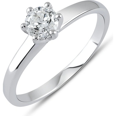 Lillian Vassago Zásnubní prsten s diamantem z bílého zlata LLV59 DR060W