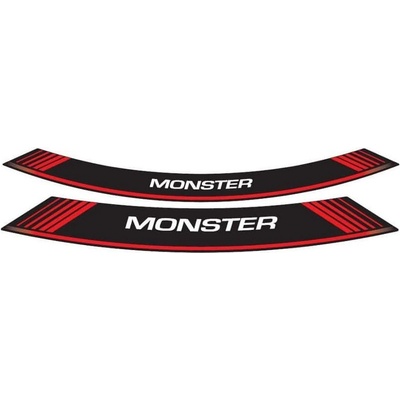 PUIG linka na ráfik MONSTER 5527R červená linky na ráfik - sada 8ks