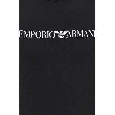 Giorgio Armani Памучна тениска Emporio Armani в черно с принт 8N1TN5 1JPZZ (8N1TN5.1JPZZ)