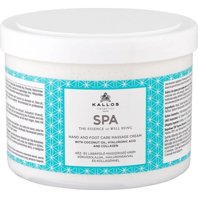 kallos Spa Hand and Foot masazny krem na ruky a nohy 500 ml