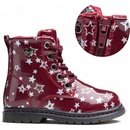 Wojtylko kotníkové boty dětské 1Z23007 dětské zimní boty červená