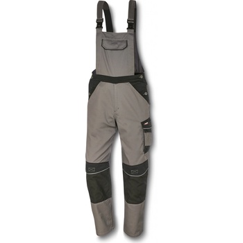 PARKSIDE PERFORMANCE Pánské pracovní kalhoty s laclem šedá/černá